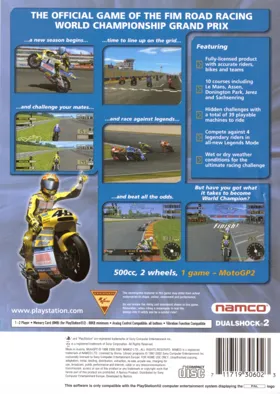 MotoGP 2 box cover back